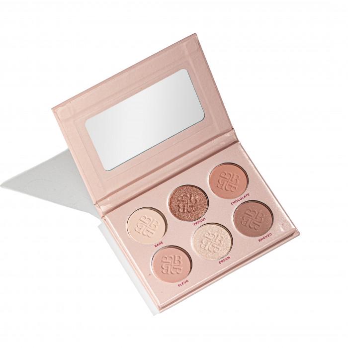 Палетка тіней для повік Bogenia Match Eyeshadow Palette 6 colors BG908 (4823124403474)