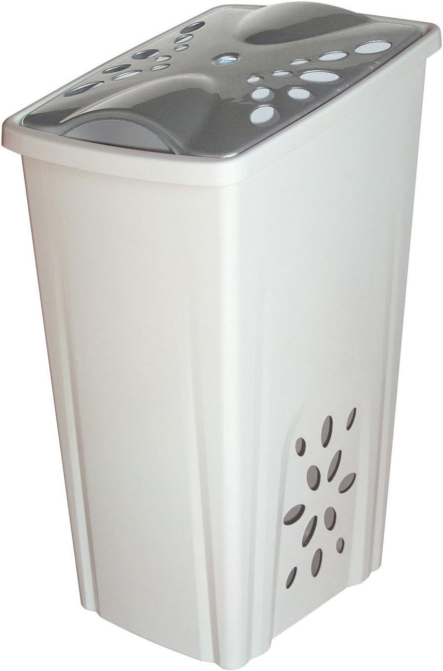 Кошик для білизни PERLA з кришкою 30x35x60 см 45L Білий (4127)