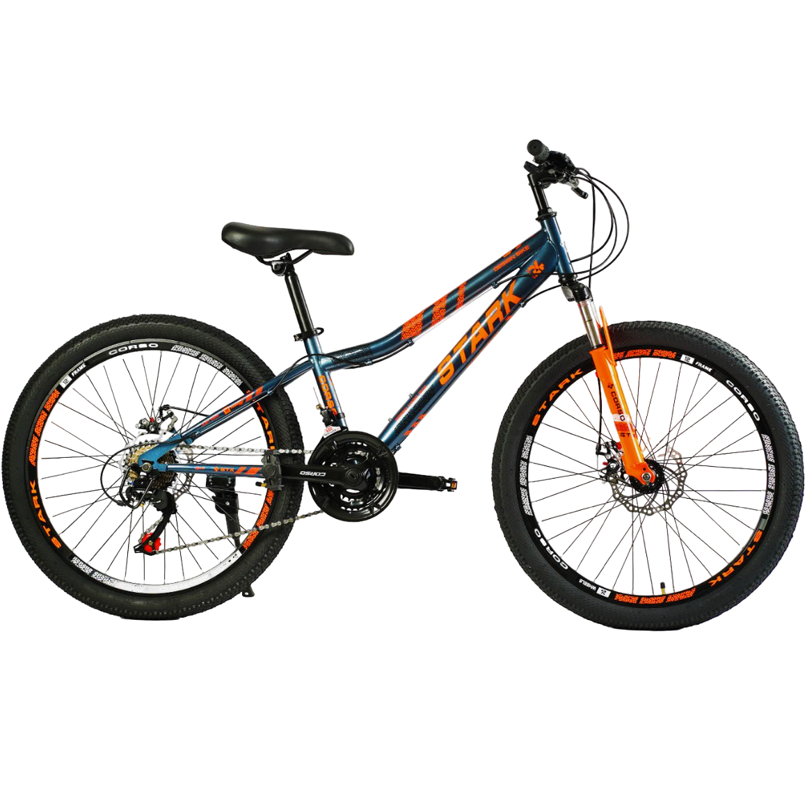 Детский велосипед Corso Stark 24" рама 12" Синий (SK-24520)