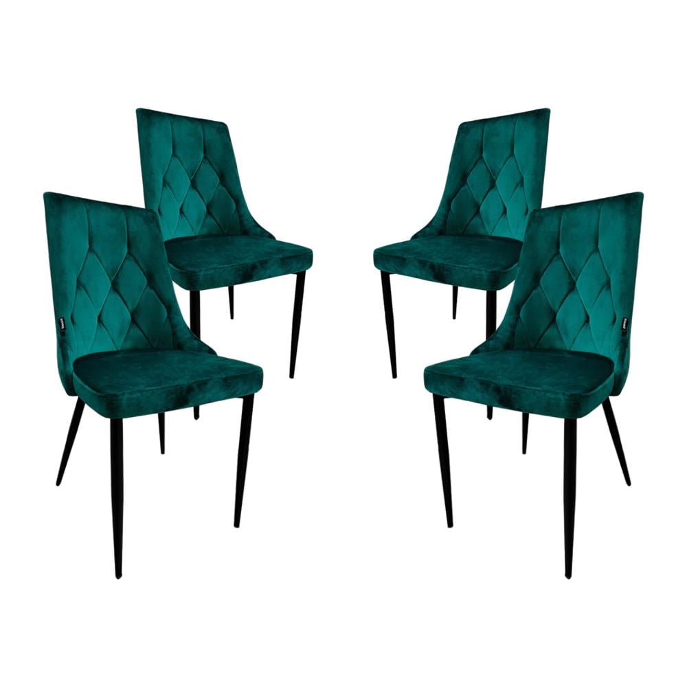 Стул-кресло Bonro B-426 для кухни/гостиной/кафе 4 шт. Зеленый (5460)