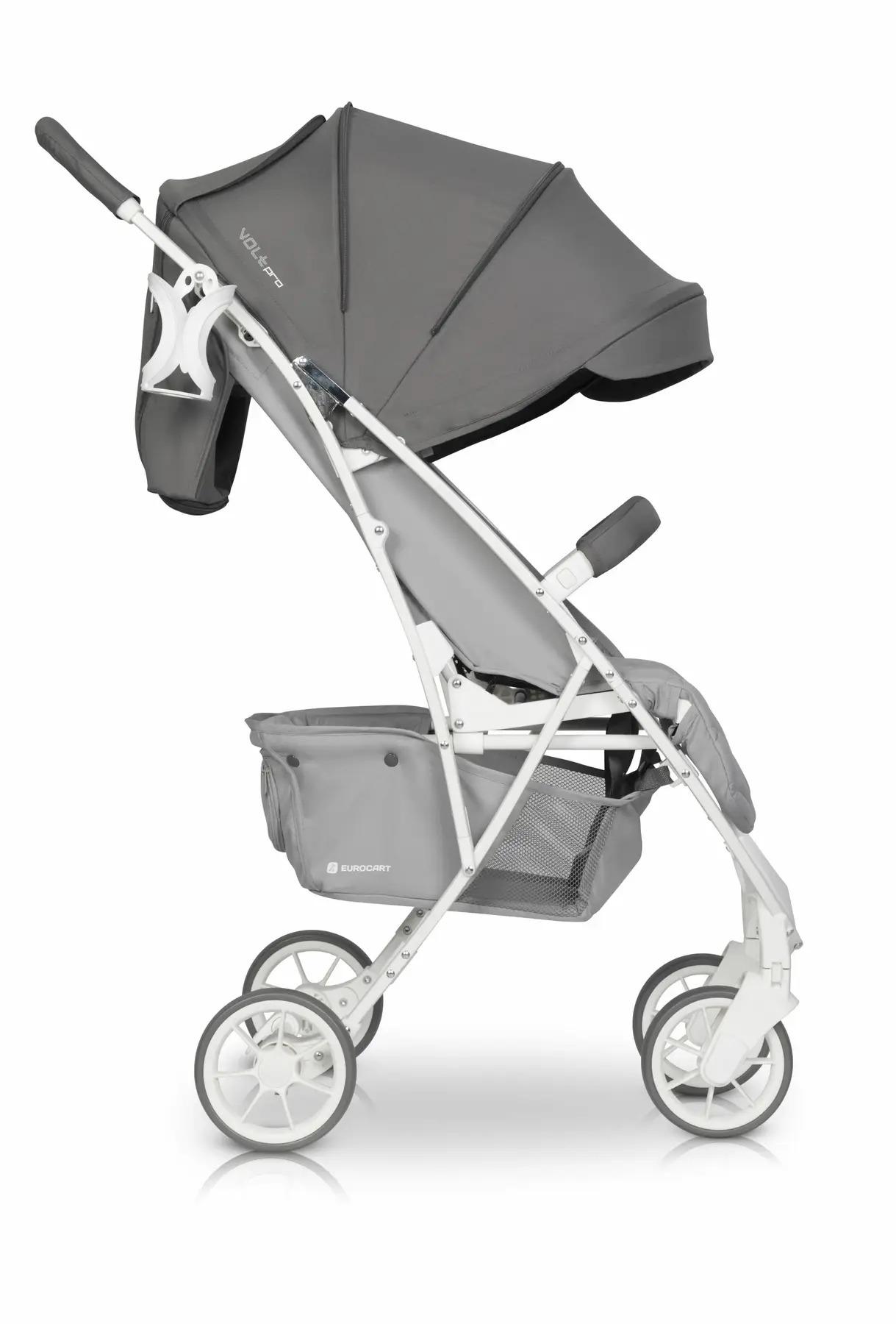 Коляска универсальная Euro-Cart Volt Pro с корзиной 85x50x106 см Серый (9023-ECVP-20) - фото 2