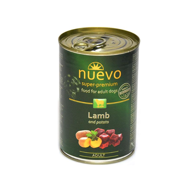 Консерва для собак Nuevo с ягненком и картофелем 800 г (4250231595080)