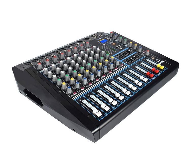 Мікшерний пульт активний 2х1600 Вт 8-канальний USB Bluetooth (0021) - фото 4