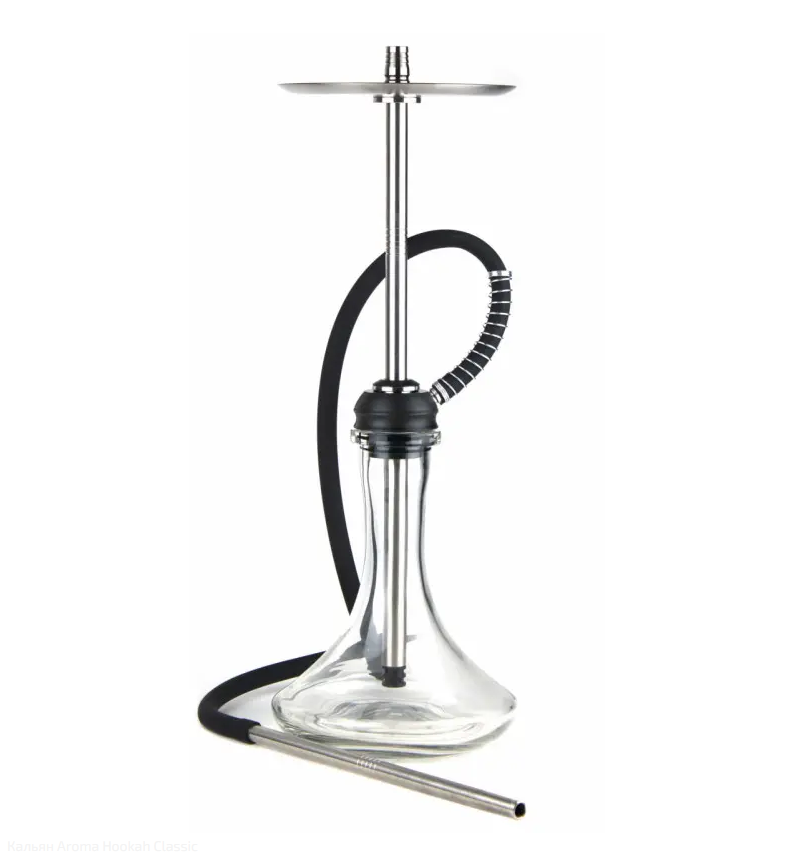 Кальян AROMA Hookah Classic Прозрачная черная колба (2736832444)