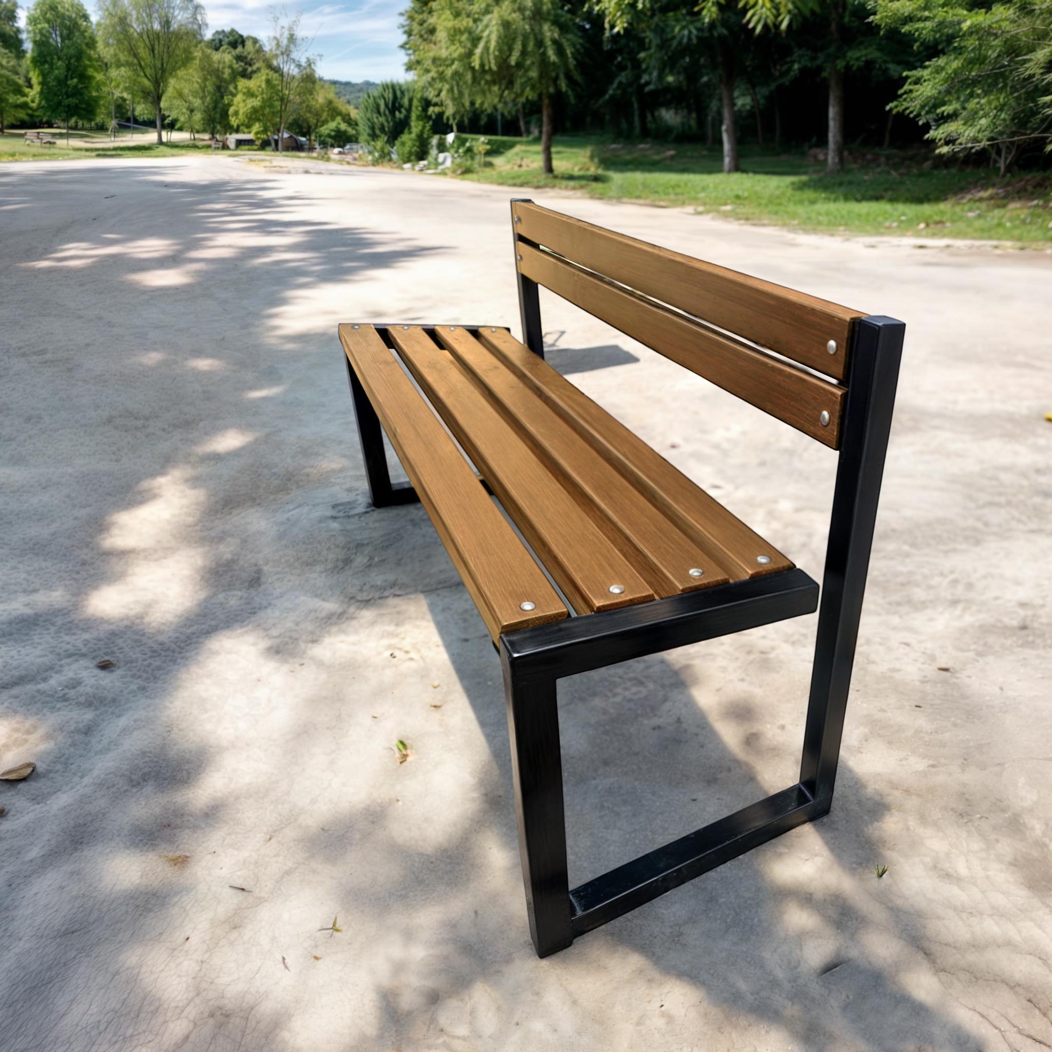 Скамейка садовая ТОБІ ШО Лофт Бенч со спинкой без подлокотников 1,5 м Дуб (25589113) - фото 3 Скамейка садовая ТОБІ ШО Лофт Бенч со спинкой без подлокотников 1,5 м Дуб (25589113) - фото 3