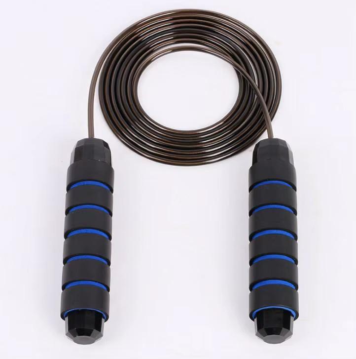 Скакалка скоростная гимнастическая для кроссфита с подшипниками стальной трос 3 м Синий Скакалка скоростная гимнастическая для кроссфита с подшипниками стальной трос 3 м Синий