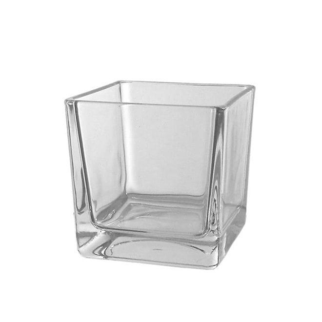 Ваза стеклянная Flora Квадрат 6х6 см (2951)