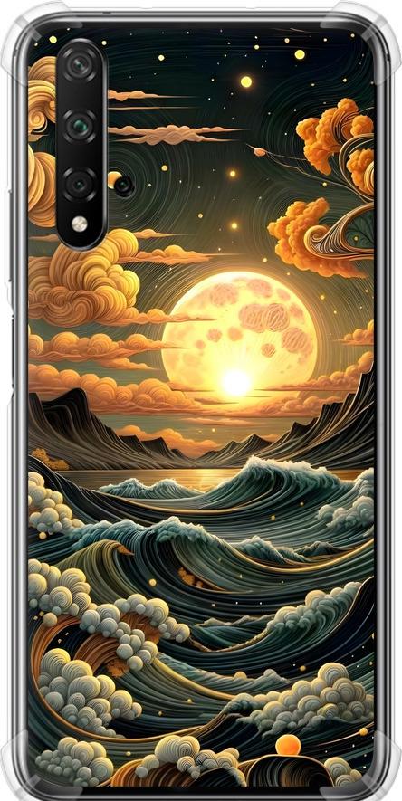 Чехол на Huawei Nova 5T Арт волны (6332sp-1833-42517)