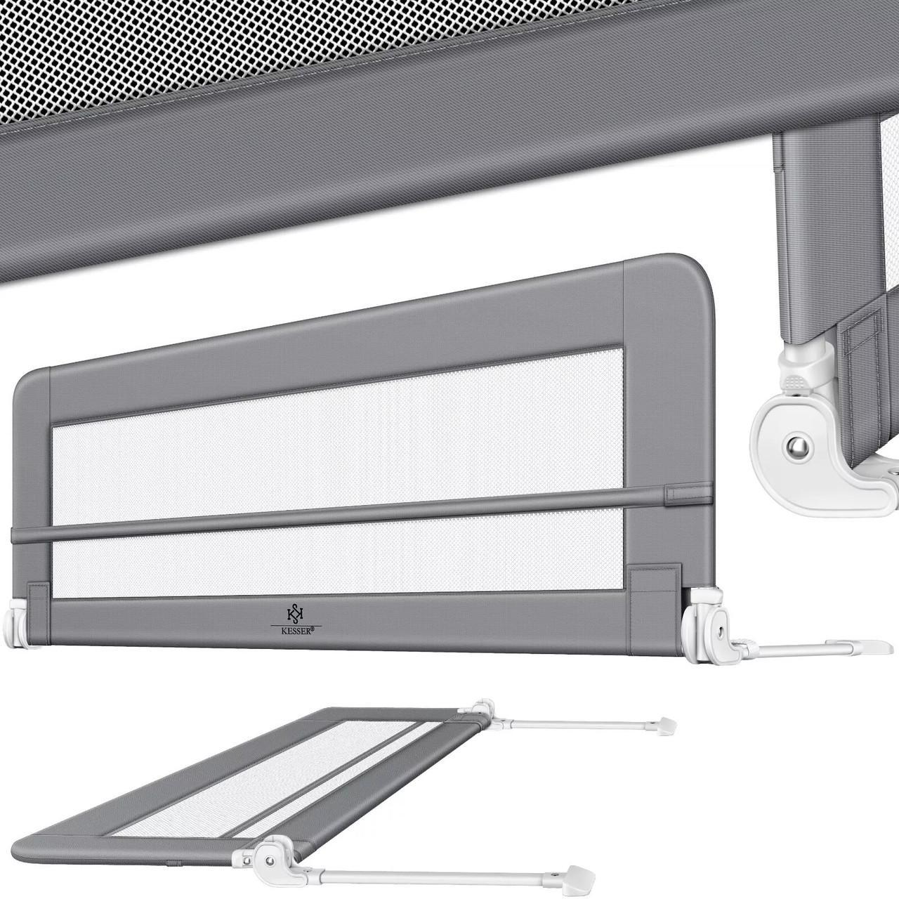 Огородження дитячого ліжка KESSER 200 см Світло-сірий - фото 2