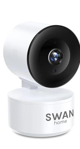 Відеоняня Swan Baby Home Smart Eye V2.0 Wi-Fi 360 градусів з підключенням до телефону Білий (64975736)