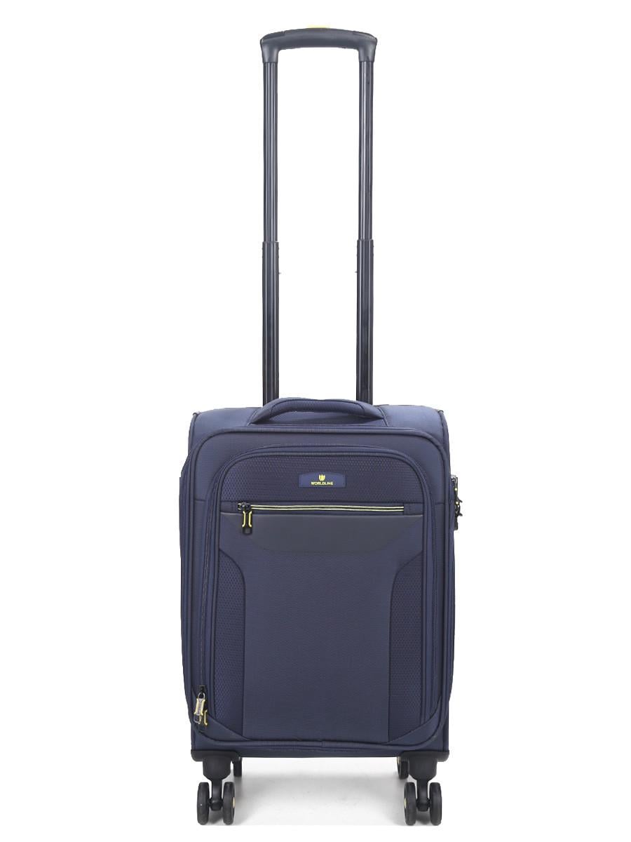 Чемодан имел Worldline ткань S 55х36х20 + 5 см 37 л 2,8 кг Синий (616)