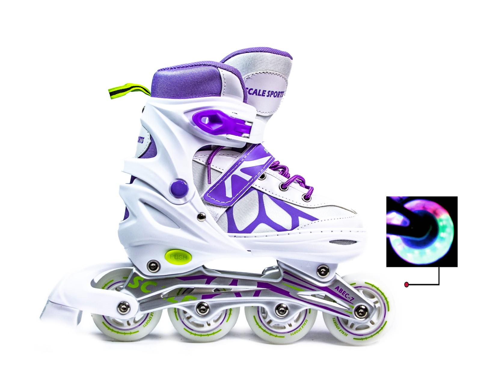 Ролики Scale Sports розмір 29-33 White/Violet - фото 2