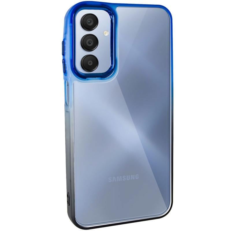 Противоударный Чехол TPU+PC Fresh sip series для Samsung Galaxy A25 5G Черный/Синий