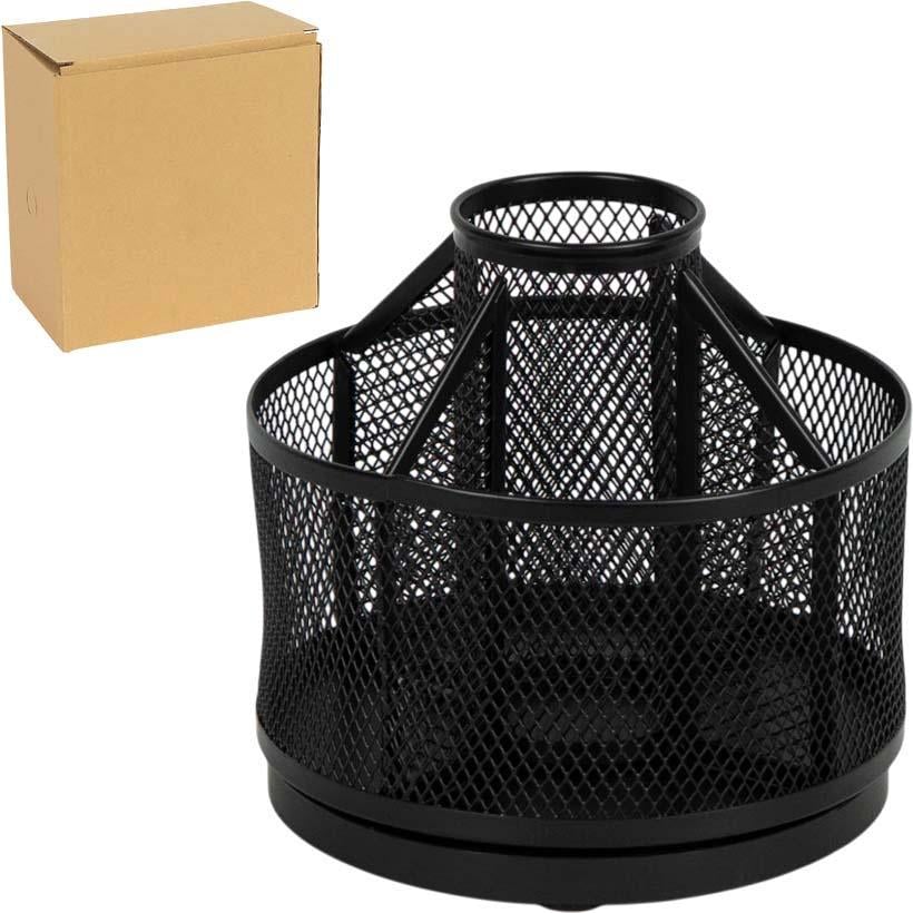 Органайзер настольный металлический 2013 для канцелярии 13х12 см Черный (28266001)