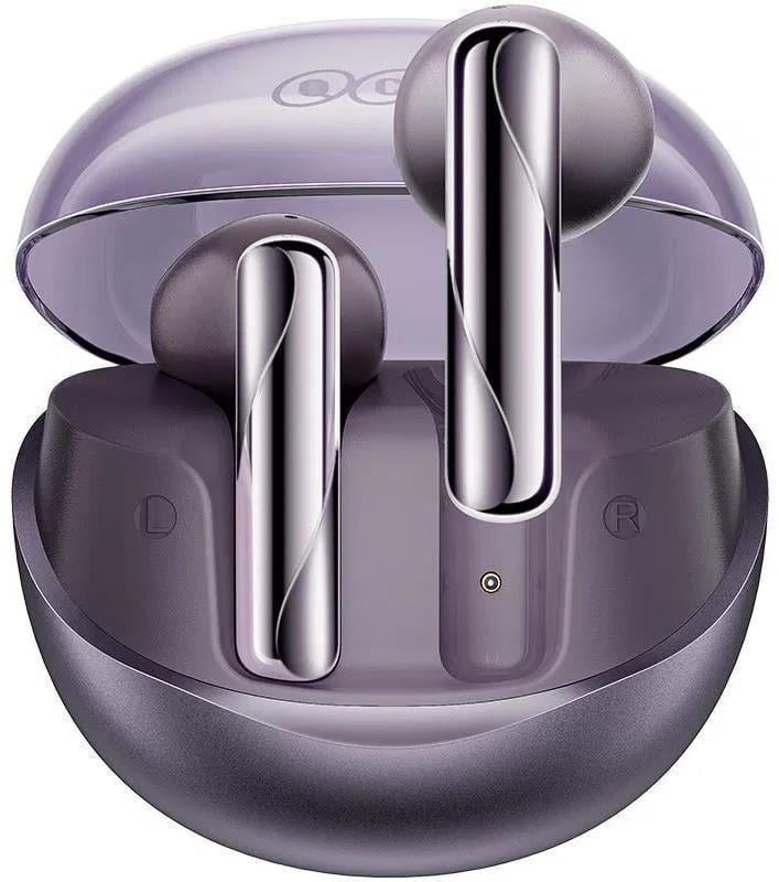 Навушники бездротові QCY AilyBuds Clear T32 Headphones Фіолетовий (2469508045)