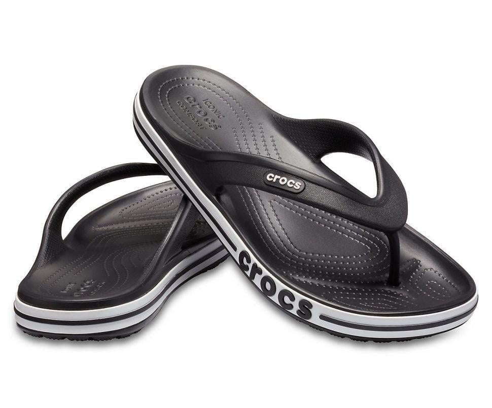 В'єтнамки чоловічі Crocs Bayaband Flip Black/White р. 48/49 Чорний (23067)