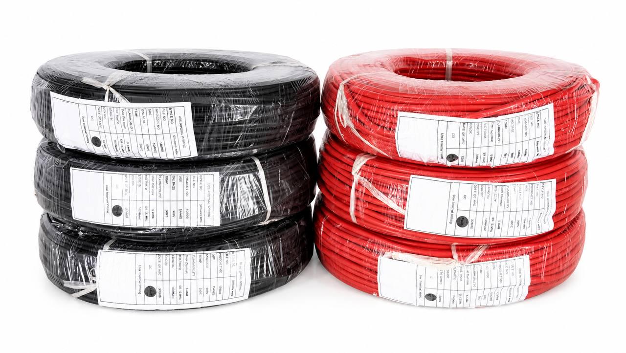 Кабель 10AWG силіконовий багатожильний мідний луджений 300 м/300 м Червоний/Чорний (03103)