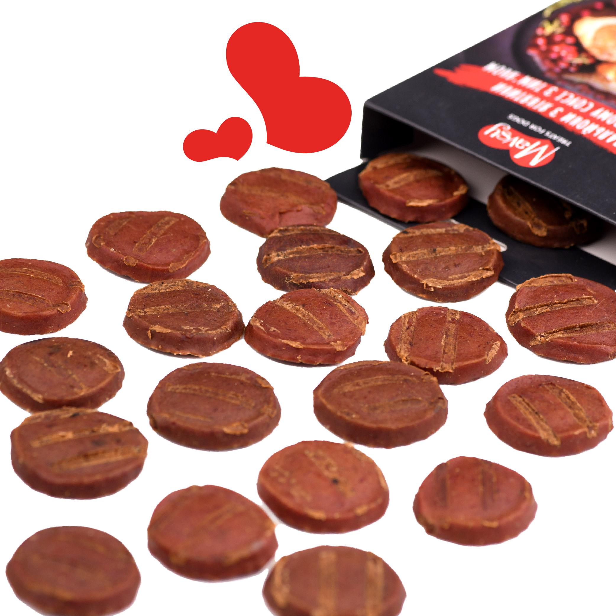 Ласощі для собак Mavsy Refined jerky медальйони з ягняти в гранатовому соусі з чебрецем від 3-х міс. 100 г - фото 4