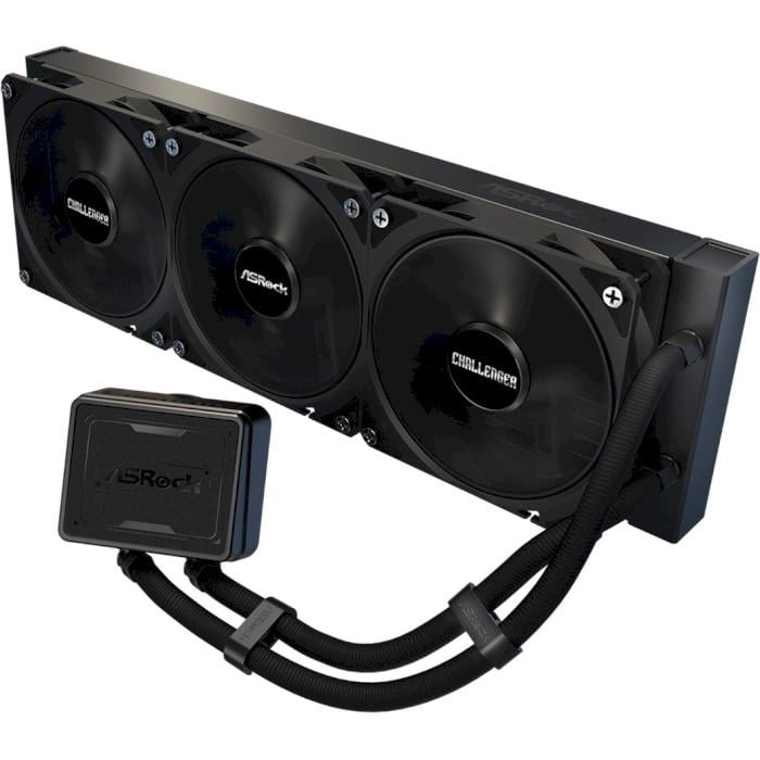 Система рідинного охолодження процесора ASRock Challenger Pure 360 PWM 360 мм Black (33088581)
