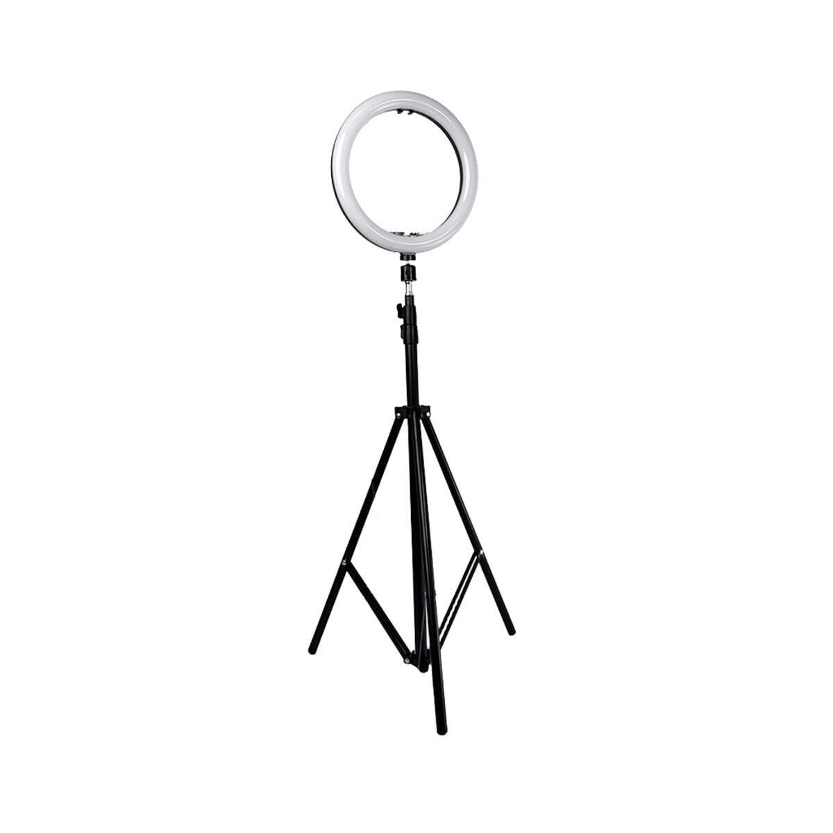 Лампа кольцевая NNHQ-10 RGB 26 см и штатив 2,1 м Black (NNHQ10RGB и Tripod)