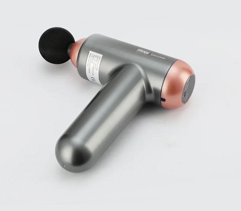 Масажер пістолет Massage Gun DSP 80025 Encore PRO для спини та всього тіла 4в1 Сірий - фото 5