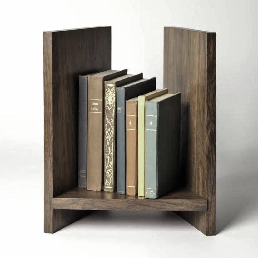 Полка книжная настольная из дерева Олеанда Палисандр (КПА-040802)