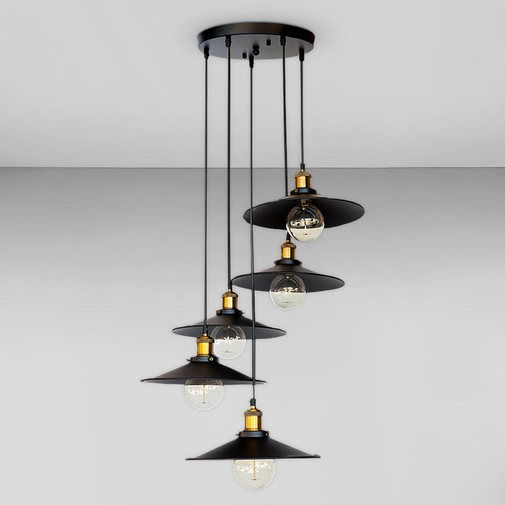 Люстра підвісна Лофт Light House LS-18672-5 BK300 Бронзовий/Чорний Люстра підвісна Лофт Light House LS-18672-5 BK300 Бронзовий/Чорний