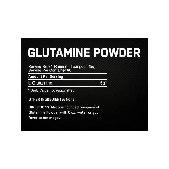 Глютамин для спорта Optimum Nutrition Glutamine Powder 300 г 60 порций - фото 2