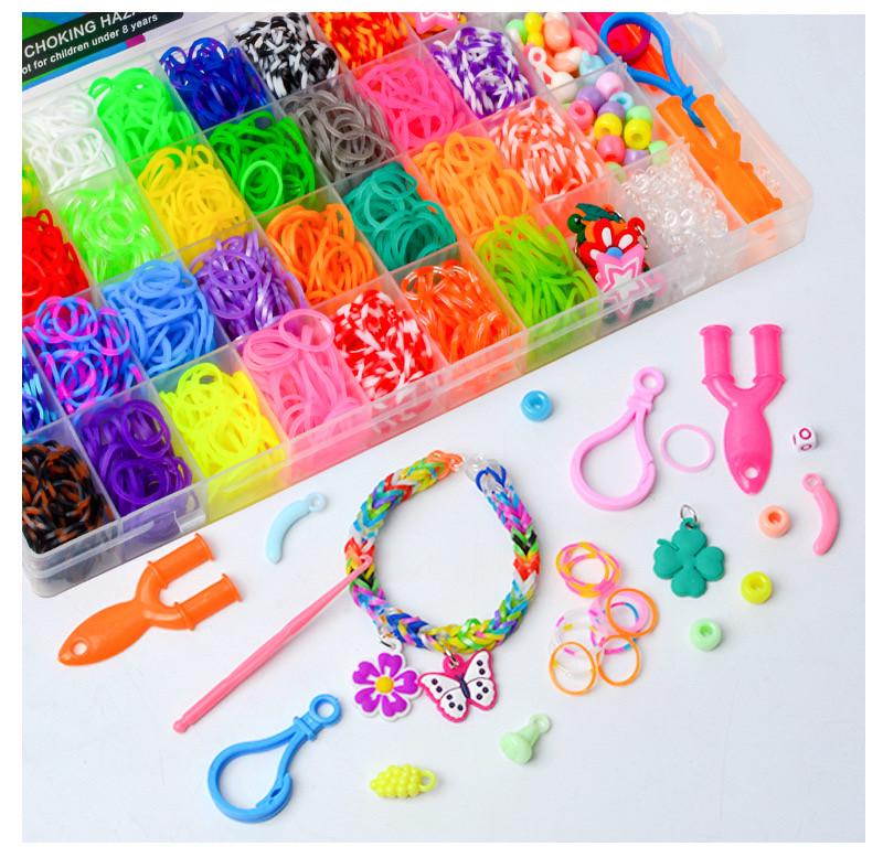 Набор резинок для плетения браслетов 36 цветных секций (2677473643) - фото 4 Набор резинок для плетения браслетов 36 цветных секций (2677473643) - фото 4