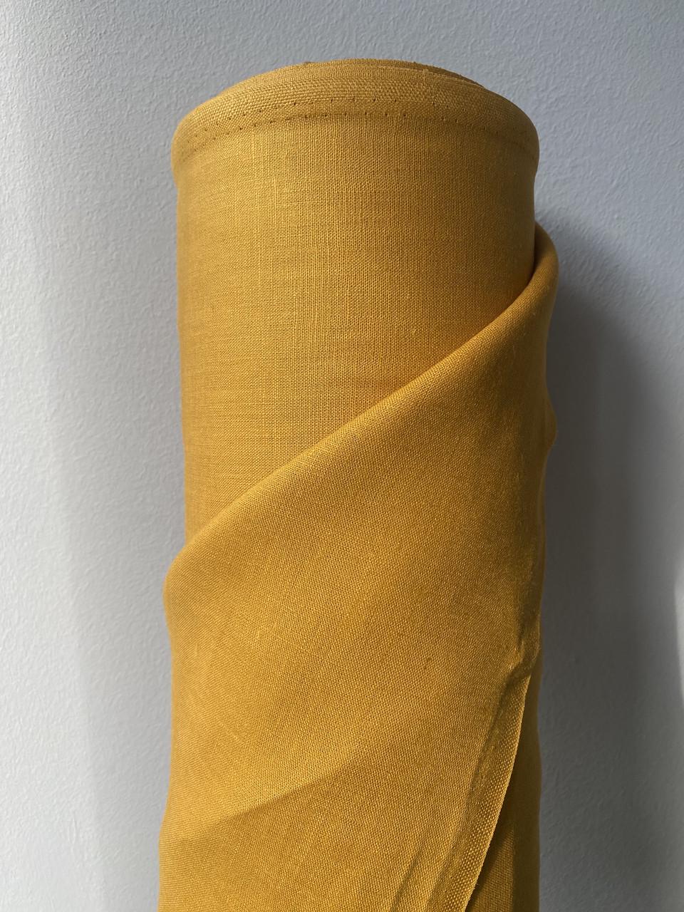 Ткань Linen Plus 100% лен Горчичный 1218