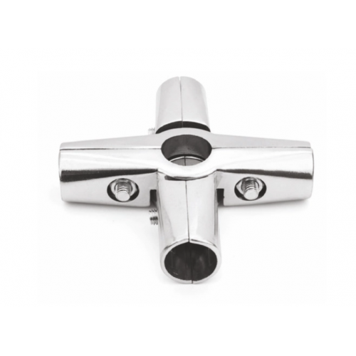 Соединение крестообразное Sigma R-45 для трубы d 25 мм Хром (714032)