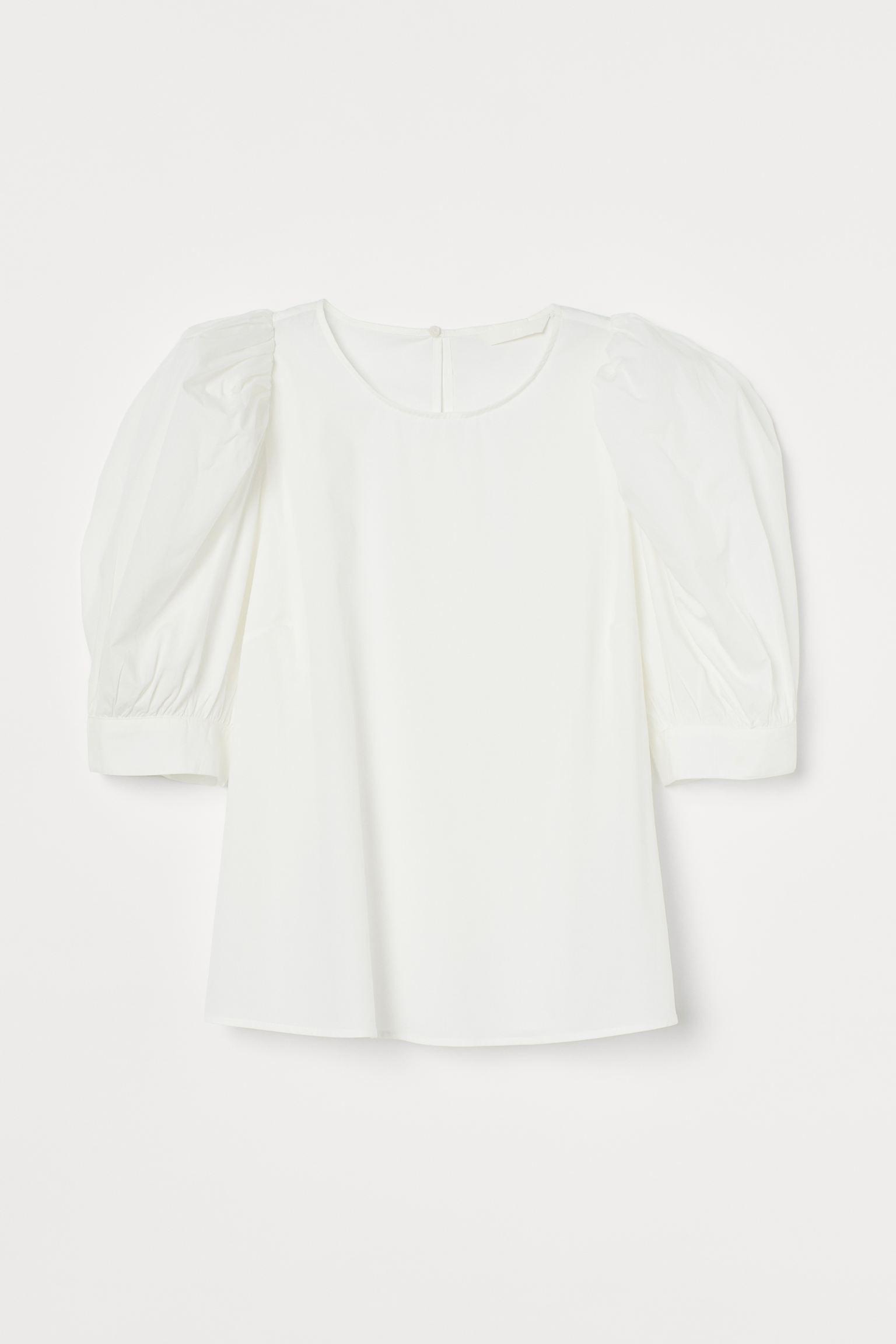 Блуза H&M XS Белый (15078941412)