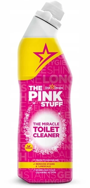 Гель для мытья туалета The Pink Stuff The Miracle Toilet Cleaner удаляет налет и стойкие пятна 750 мл - фото 1