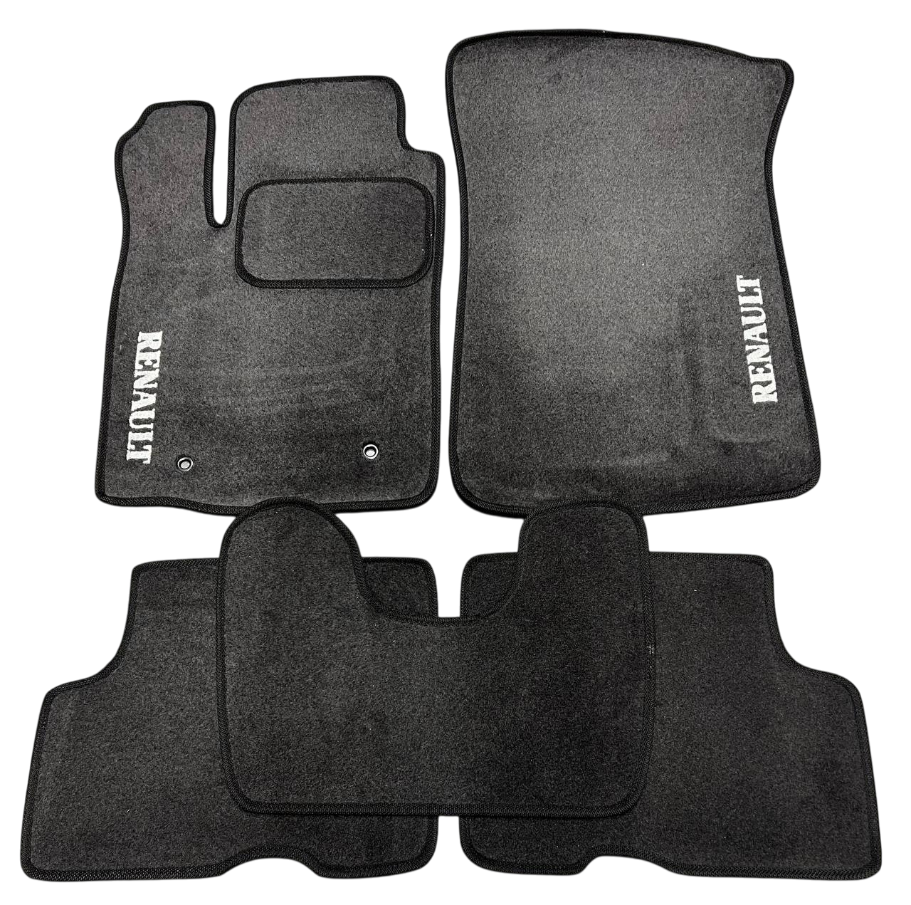 Килимки в салон ворсові для Renault Sandero Stepway 2008-2012 5 шт. Чорний (27327133)