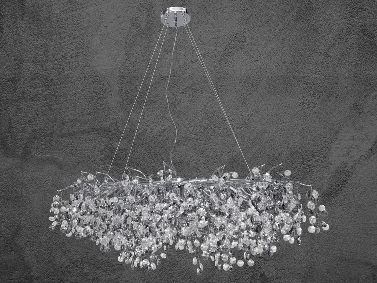 Люстра-подвес хрустальная 601-L1200CH-LS Хром (2418980435)