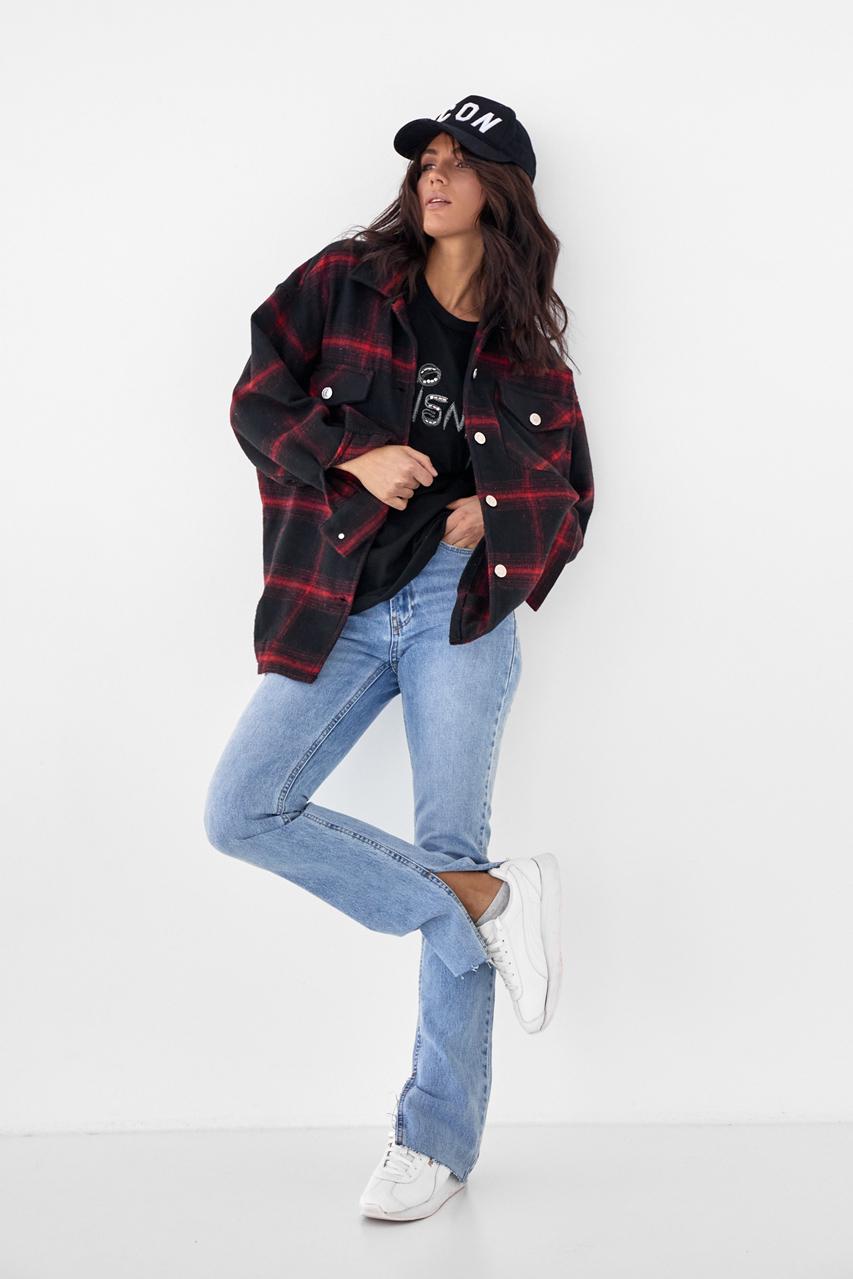 Сорочка жіноча тепла Pickk-upp S Червоний (9498790) - фото 6 Сорочка жіноча тепла Pickk-upp S Червоний (9498790) - фото 6