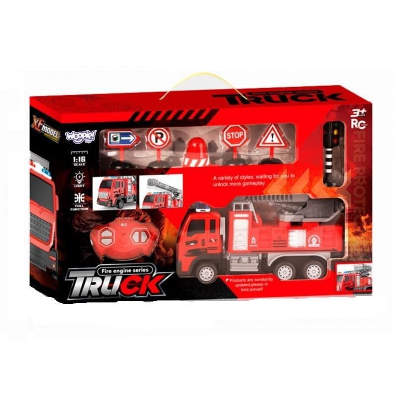 Пожарная машина Woopie с подъемником и дистанционным управлением