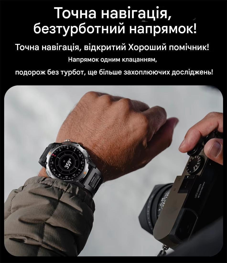 Смарт-часы мужские Smart IP68 с фонариком (2519317841) - фото 7