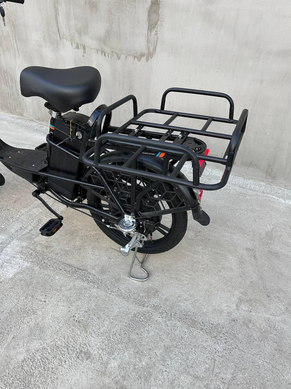 Электровелосипед Minako U18 двухместный 18" 600 W/48 V/18 Ah с грузовым усиленным багажником Черный - фото 10 Электровелосипед Minako U18 двухместный 18" 600 W/48 V/18 Ah с грузовым усиленным багажником Черный - фото 10