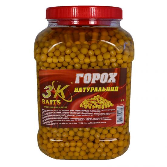 Прикорм 3KBaits Горох Натуральный 3 л (3KB1829)