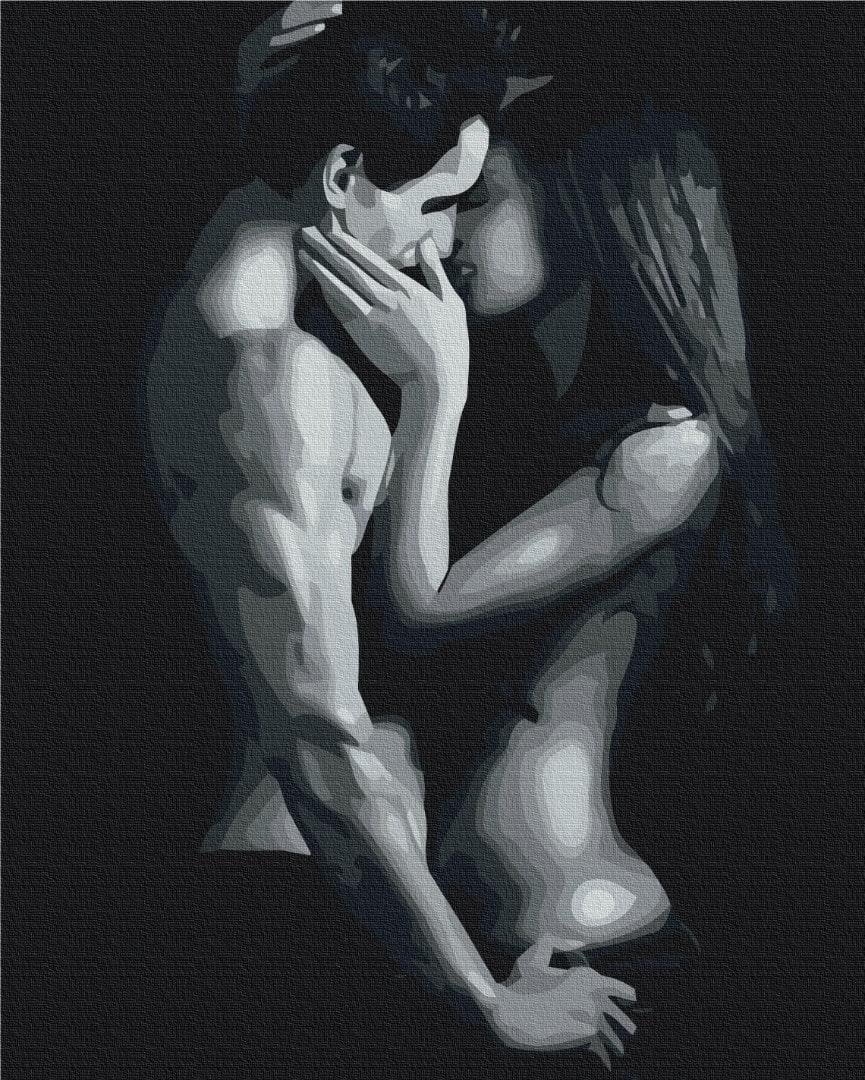 Картина по номерам BrushMe Черно-белая страсть BS52400 холст на подрамнике 40х50 см (1983843248)