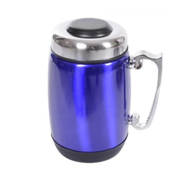 Кружка-термос Hoz Бочонок металлическая 380 мл Синий (MMS-WHW14076-5)