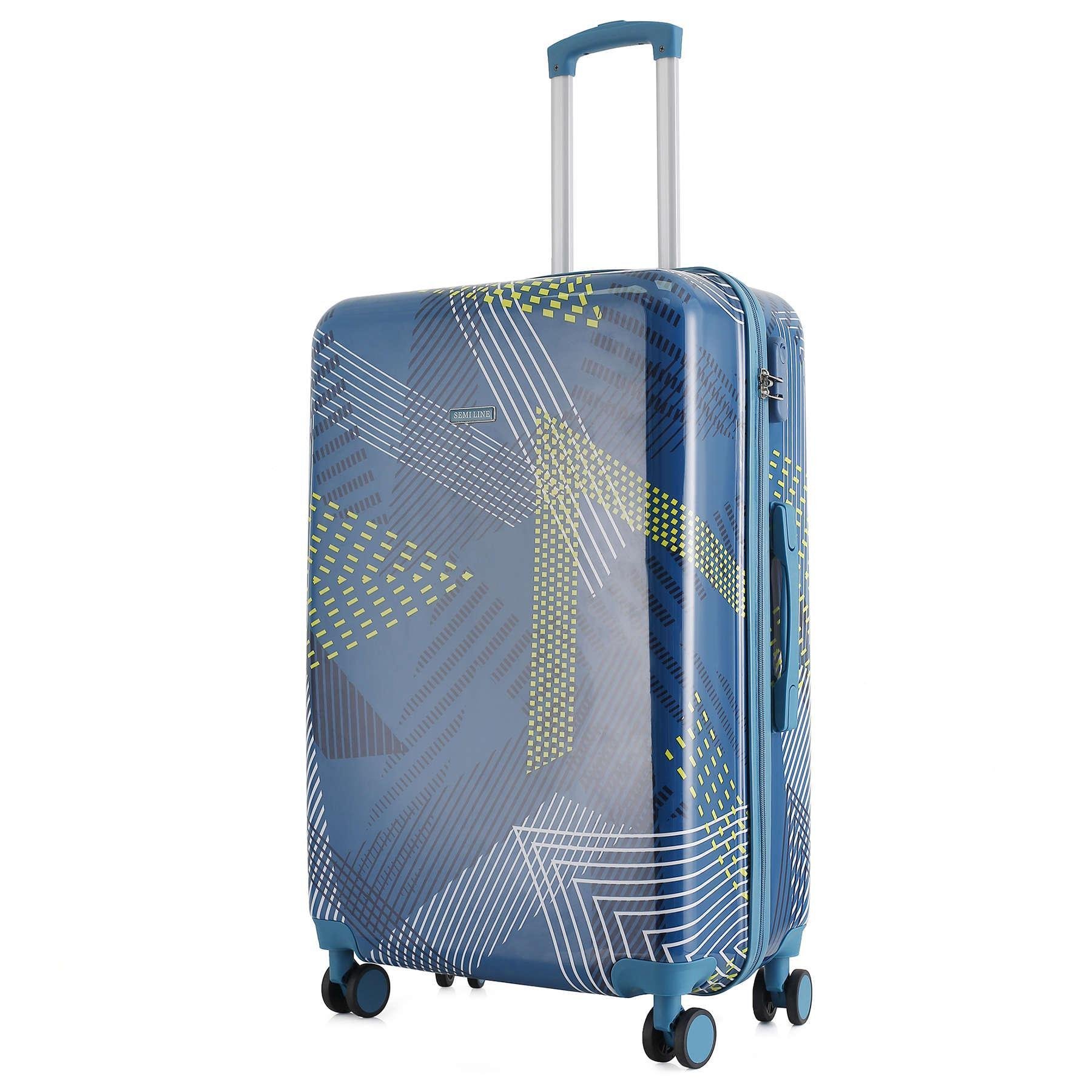 Чемодан Semi Line 28" L Blue Pattern (T5652-3)