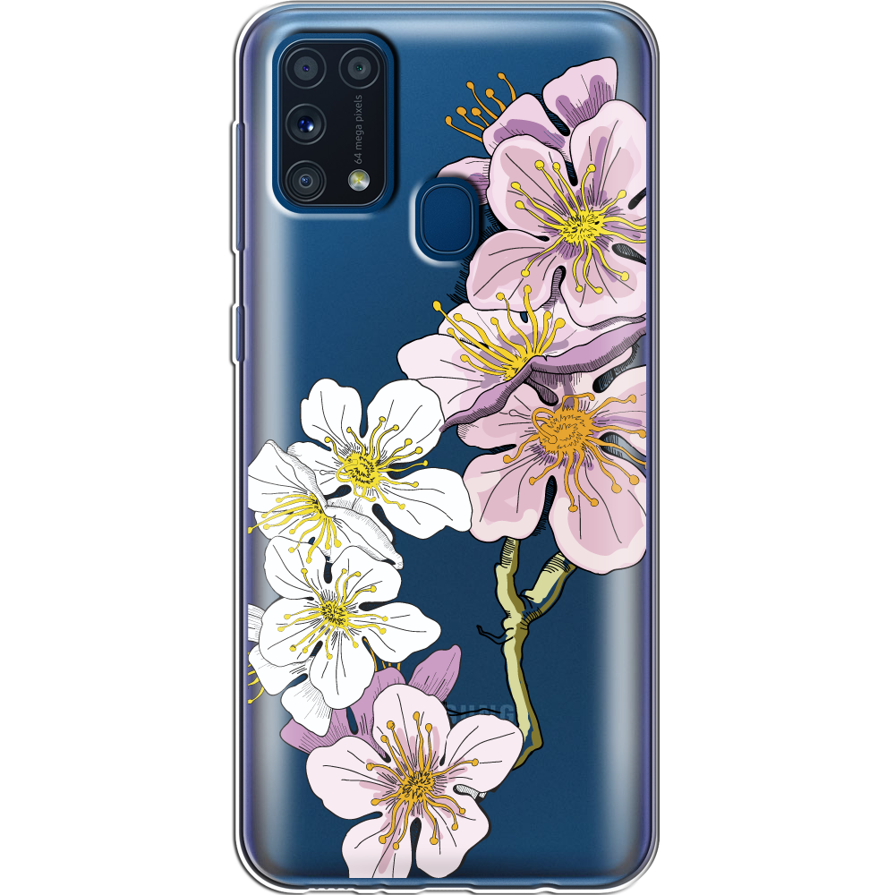 Чохол Boxface Samsung M315 Galaxy M31 Cherry Blossom Прозорий силікон (39091-cc4-39091)