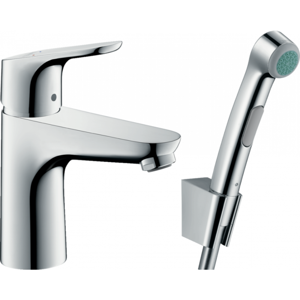 Змішувач для гігієнічного душу Hansgrohe Focus 31927000 на умивальник з лійкою Хром (126183)