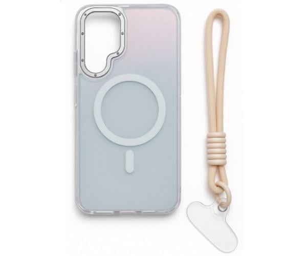 Чехол - накладка Omeve Chameleon для Samsung Galaxy A26 5G с кольцом MagSafe и шнурком Прозрачный Чехол - накладка Omeve Chameleon для Samsung Galaxy A26 5G с кольцом MagSafe и шнурком Прозрачный