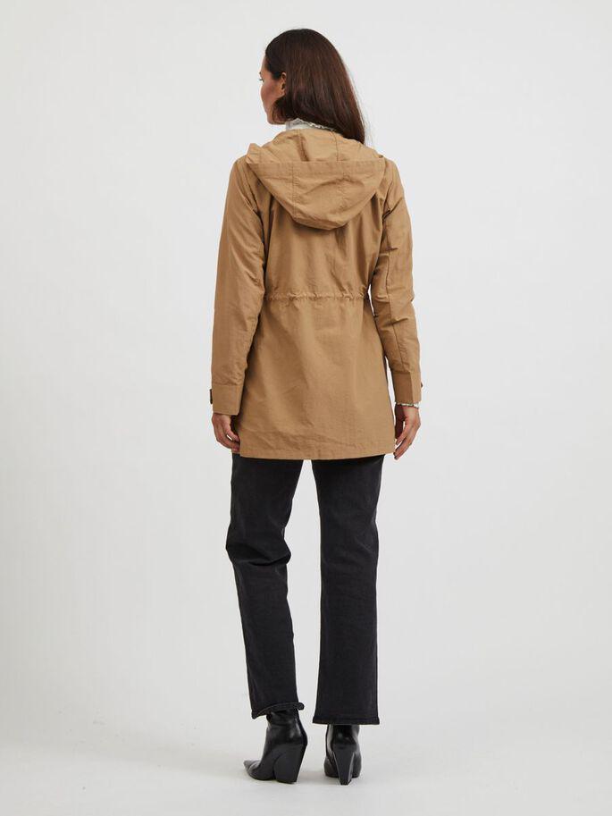 Плащ Vila M Бежевый (14067500b51) - фото 2 Плащ Vila M Бежевый (14067500b51) - фото 2