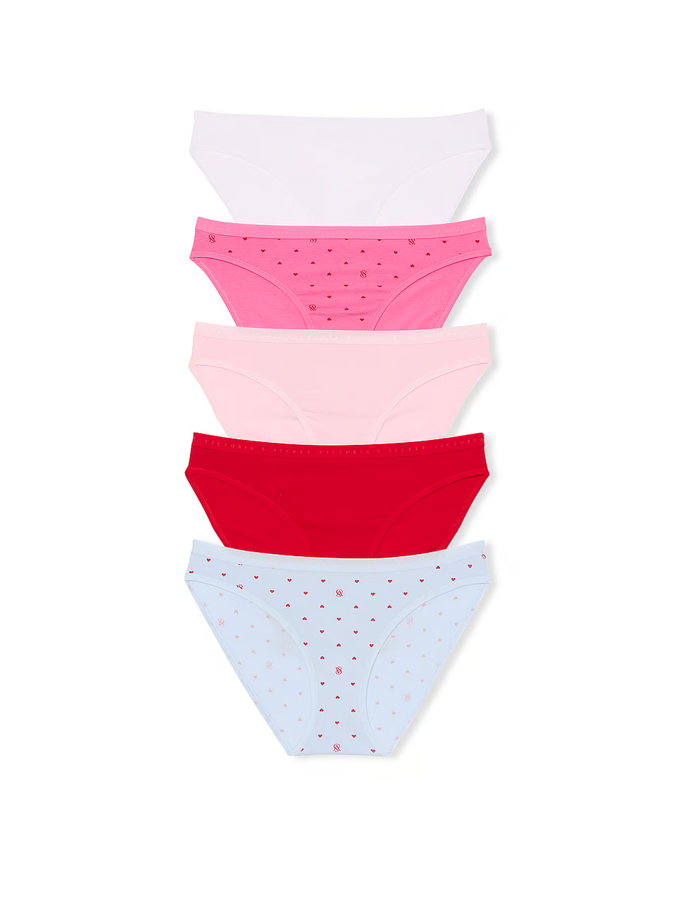 Набор трусиков Victoria's Secret Stretch Cotton Bikini XL Разноцветный (329425482306)