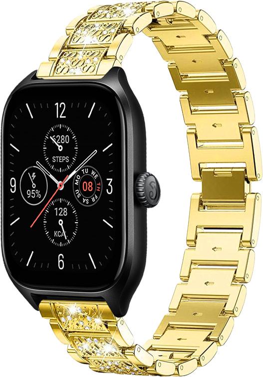 Браслет металлический Glam для Amazfit GTS 4/Mini Gold (32818-2A)