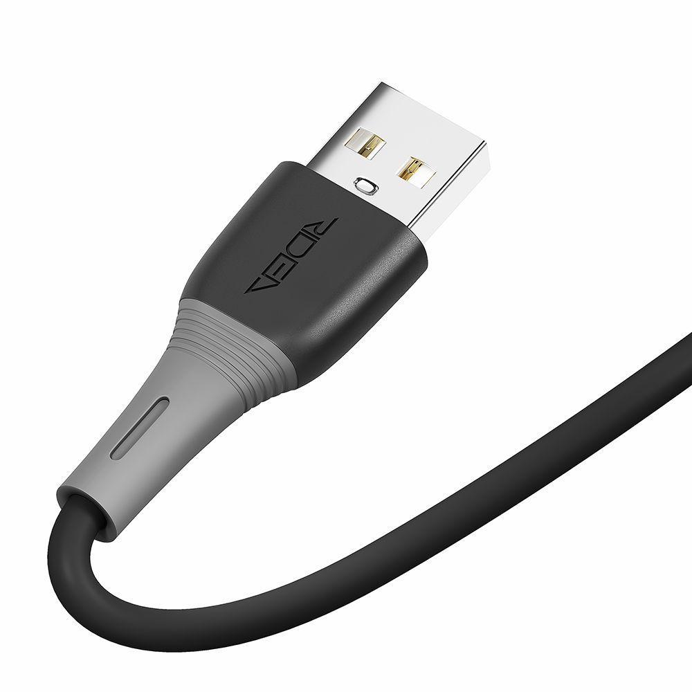 Кабель Ridea RC-M113 Spring 3A USB to Micro USB Чорний (209-00173) - фото 4